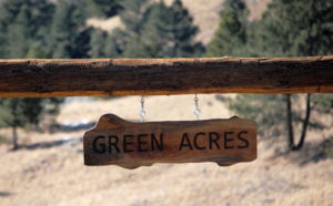 green acres sign