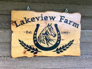 Personalized Wood Farm Signs
