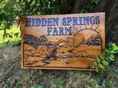 Personalized Outdoor Farm Signs