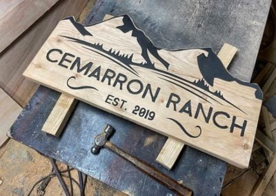 Ranch Name Entrance Sign