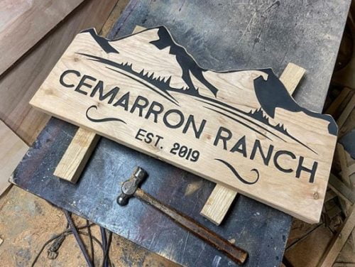 Ranch Name Entrance Sign