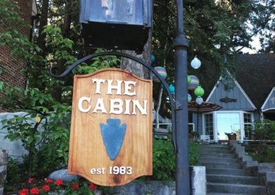 custom wooden sign for your cabin