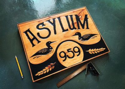 asylum sign