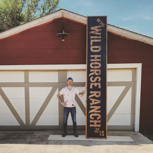 vintage looking wooden business signs outdoor