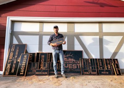 Different custom wood sign sizes