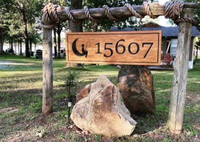 address sign for private driveway
