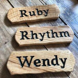 horse name plaques