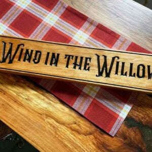 wind in the willow horse stall sign